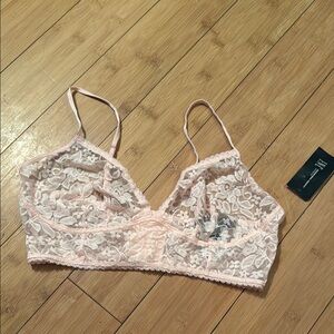 INC International Concepts Floral Lace Bralette in Soft Pink